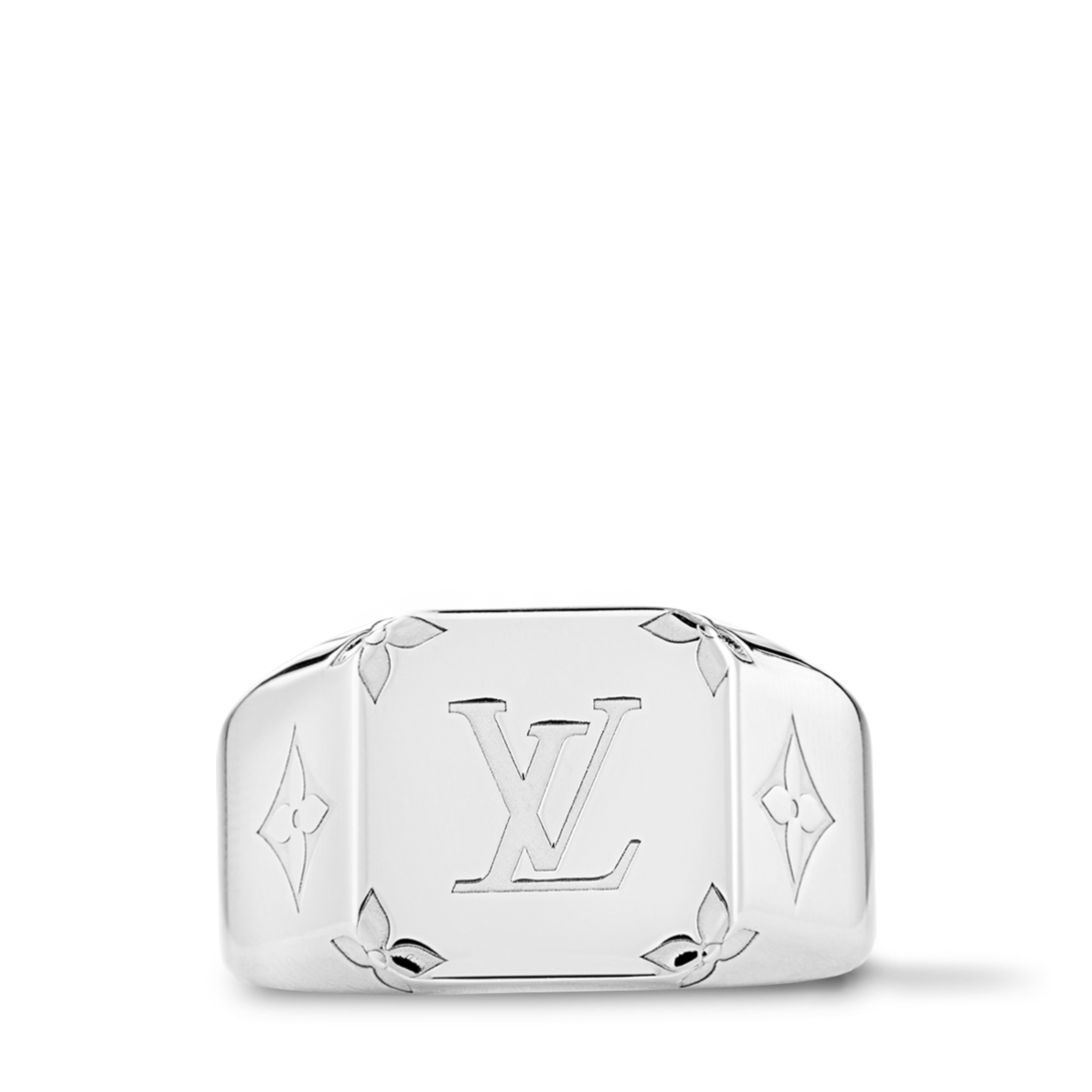 LOUIS VUITTONモノグラム シグネットリング ゴールド スクエア M LOUIS VUITTON 並行輸入 ルイヴィトン リング Louis Vuitton